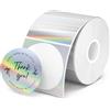 MUNBYN Etichette termiche dirette 50 x 50 mm Confezione da 400 etichette rotonde Adesivi termici autoadesivi stampabili per logo Prezzo Indirizzo Adesivi di ringraziamento Impermeabili Personalizzati