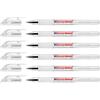 Edding Set di 6 rulli per inchiostro gel 2185, punta 0,7 mm, colore: Bianco