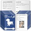 SKLENICE 10 Confezioni di Libretti per Registrazione delle Vaccinazioni per Cuccioli 12 Fogli per Confezione Libro per Registrazioni delle Vaccinazioni del Cane Schede Sanitarie del Cane 12,7x8,9cm Quaderno