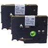 Neouza 2PK compatibile per Brother P-Touch Laminated TZe TZ Label tape Cartridge 12 mm x 8 m TZe-S231 Extra Strength Black on White