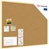 ALLboards Lavagna in Sughero con Cornice in Legno 100x80cm, Bacheca Sughero per Puntine Spille Memoboard
