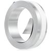Irfora Nastro per goffratura manuale 3D in alluminio, non adesivo, per etichettatrice, compatibile con le etichettatrici M1011/M11-1 rotolo da 12 mm*4,8 m