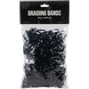 Quick Knot® | Ampi elastici per criniera per cavalli - 450 pezzi | Gomme extra forti per cavalli | Nero