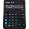 MAUL Calcolatrice commerciale MXL14, 14 cifre, con calcolo delle tasse, display angolato, grande calcolatrice da tavolo professionale, alimentato a energia solare, batteria inclusa, 20,5 x 15,5 cm,