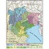 Agendepoint.it Carta geografica murale regionale Triveneto 100x140 bifacciale fisica e politica