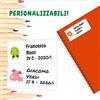 Generico 40 Etichette Personalizzate per cancelleria scuola - 60x30mm - Adesivi colorati per quaderni, diario, libri, block notes, oggetti vari, etc. (icone emoji)