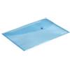 Rapesco 0691 Buste Portadocumenti con Bottone, A4+, Blu Pastello Trasparente, Confezione da 5