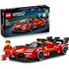 LEGO Speed Champions Ferrari 499P Macchina Giocattolo - Modello STEM di Auto da Corsa con Minifigure da Collezione - Gadget Sportivo Regalo per Bambini da 9 Anni in su e per Fan dei Motorsport - 77261