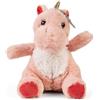 Living Nature LITTLE Living Nature Clip - Peluche Drago Rosa Portachiavi | Giocattolo Morbido Regalo per Bambini