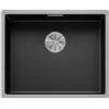 BLANCO CLARON 500-IF Dark Steel | Lavello in acciaio inox | Tipo di montaggio: montaggio superiore & a filo | per sottolavelli larghi 60 cm | Resistente ai graffi | Grande volume di bacino