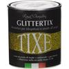 TIXE Glittertix Additivo Glitter per Pittura | Glitter per Pareti Effetto Luminoso e Brillante per Superfici Decorate | Decorativo per Idropitture e Smalto all'Acqua | 250ml | Argento