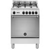 La Germania AMN664EXV/24 - Cucina a gas, n° 4 fuochi, 60x60 cm, Inox