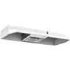 FIREGAS Cappa da cucina da 91,4 cm, cappa da cucina convertibile senza canalizzazione, in acciaio inox verniciato bianco, con luce LED, ventola di scarico a 2 velocità