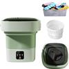 Generic Lavatrice Portatile 36W, Piccola Lavatrice Pieghevole da 17L con Lavaggio Biancheria Intima, Perfetta per la Casa, Vestiti per Bambini, Viaggi, Appartamenti, Dormitori, Camper green