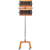 YlluySmn 2000 W, moderni, bordi in acciaio inox, asciugabili, pratici bottoni, colore caldo, lampada riscaldante rettangolare, 0-60 minuti, regolabile, 220 V, design rotondo, buona dissipazione del calore