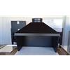 Generico Cappa per costruzione barbecue con pareti laterali L 96,6 X P 58 X H 85,5 cm uscita fumi 25 cm