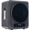 kozamas Essiccatore di scarico 3 kg (4 kg), acciaio inossidabile, 850 W, 6 programmi, sterilizzazione UV, filtro multiplo, protezione da surriscaldamento, montaggio a parete, classe energetica G, grigio