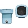 Generico Lavatrice portatile pieghevole ad ultrasuoni 6L 11L di grande capacità con secchio for asciugatrice for vestiti, biancheria intima da viaggio, calzini(Blue 11L blue light,UK)