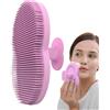 Generico Per una faccia morbida in silicone in scrub al viso in silicone, pennello per di rinnovamento per doccia per il corpo, manico di maneggevole per massaggio accessori per pulizia della pelle