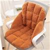 Generic Cuscino Riscaldato, Cuscinetto di Sedile Elettrico Portatile, Spegnimento Intelligente a Tempo, Fissaggio Elastico Antiscivolo, Scaldino per Sedia da Ufficio(Orange)