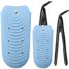Generic Custodia in silicone resistente al calore, tappetino termico per ferro arricciacapelli, piastra per capelli, piastra e strumenti per capelli caldi (blu, S)