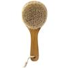 UPTALY 1 spazzola da bagno in crine di cavallo da 20,1 cm, (diametro testa rotonda piccola: 7,9 cm), con manico in legno di faggio, pezzo intero di legno massiccio senza giunzioni, spazzola per il
