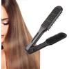 Brrnoo Pettine lisciante a doppia faccia per capelli, spazzola districante antistatica resistente al calore con manico ergonomico, ideale per styling quotidiano e viaggi -