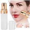 Generic Epilatore per il Viso Donna, Epilatore a Forma di Rossetto con Luce LED Compatto per Donna, con Luce LED, per Uso su Tutto il Corpo (WHITE)