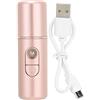 kaisudiAP Nano Mist Sprayer Idratazione profonda USB portatile Umidificatore per il viso Strumento di bellezza per la cura della pelle (Oro rosa)