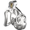BFLaiCai Cage Of Chastity In Acciaio Inossidabile Per Uomo, Gabbia Per Il Pene A Forma Di Cobra, Corpo Ergonomico Doppio Stampo Da 40-50mm, Giocattolo Sessuale Castità Estremo In Metallo