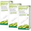 Masmi - Tamponi biologici con applicatore, in cotone biologico certificato, super, confezione da 3