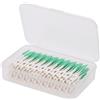 TEEKU 160 stuzzicadenti a doppia estremità in morbido silicone per spazzolino interdentale, strumenti igienici, anello con naso su di esso, regalo (bianco, taglia unica)