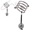 Generico Anello pendente a forma di onda in acciaio inossidabile da uomo, sfera rimovibile e pendente, accessorio per l'allenamento maschile - E25IT (32mm, Single)