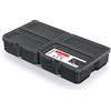 Kistenberg Msx Box - Organizer per attrezzi, 3 scomparti estraibili, 285 x 158 x 57 mm, coperchio nero