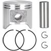 GTWSQQ Kit fascia elastica da 48 mm con 2 anelli for pezzi di ricambio for motosega Hu=sqvarna 365 365XP 365 Special 365 EPA