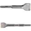 Supertool Punta per malta da 40 x 160 mm, 2 pezzi, scalpello per martello rotante a 4 punte, raschietto per pavimenti per piastrelle, muratura, mattoni, cemento (attacco esagonale e quadrato)