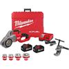 Milwaukee M18 FUEL One-Key Cordless Brushless Compact Pipe Threader Kit W/(2) 8.0Ah Batterie, 1/2 - 1-1/4 Alluminio Dies (2870-22) NUOVO!!
