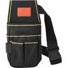 Ghjkldha Borsa porta attrezzi per elettricisti, cintura portautensili, organizer impermeabile e resistente, design ispessito, forniture di lavoro, costruzione, automotive, riparazione, giardinaggio, 26 x 14 cm