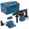 Bosch Professional GBH 18V-26F + GDE SDS-Plus-Martello perforatore a batteria 18 V Li-Ion senza batteria, senza caricat