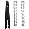 Generic Set Catena e Barra Guida 8 Pollici per Mini Motosega Elettrica, Accessorio Sega Elettrica da Potatura, Ricambio Utensile da Giardino(3pcs-set)