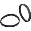 RANRAO Cinghia per pialla, 2 pezzi in gomma V-Drive Belt per utensili elettrici, 268 mm perimetrale con design a doppio ingranaggio per ridurre il calore della frizione, per gli appassionati di fai da te e