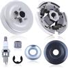 VBHGUYC Adatto for motosega MS211 MS171 MS181 Kit di copertura frizione con pignone a sperone da 3/8, 6 denti, parti di ricambio n. 1139 160 2000