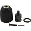 BildeeMait Mandrino autoserrante da 0,8 C10 mm con 3 8 C24 UNF Filettatura 1 2 Adattatore Presa Quadrata Trapani fino a 1050W