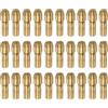 QUARKZMAN 30 Pezzi di Mandrini in Ottone da 0,5 Mm per Smerigliatrici Elettriche, Set di Punte per Trapano a Cambio Rapido per Utensili Rotanti, Diametro dell'Asta 4,3 Mm