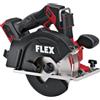 FLEX Sega circolare a batteria in metallo 18 V (CSM 57 18-EC C, batteria 18 V, profondità di taglio 57 mm, 150 mm, spessore massimo 800 N/mm2, lama per sega, piastra adattatore, attacco parallelo