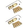 OSALADI 2 Pezzi Set Di Pinze Per Utensili Rotanti Pinze in Ottone Mandrino Per Trapano Autoserrante 2 35 Mm Clip in Ottone Adatta Per Trapani Elettrici Utensili Manuali