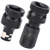 Fdit Esagono -adapter -sockel più Comodo 1/2 1/4 Pollici di Conversione Urlante Adattatore Chuck Versatile per Fette di Impatto/bit di Perforazione/tasti a Cricchetto Non Affidabili e Resistenti Al Weat