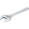 Ferrestock FSKLLA012 Chiave inglese da 12, realizzata in acciaio al carbonio con finitura satinata, ganascia millimetrata, 300 mm
