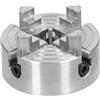 BRRNOO Tornio per legno con morsa a 3 o 4 mascelle manuale autocentrante, bullone in metallo per montaggio macchina utensile