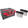 Starmix Starbox 215 462967 - Cassetta degli attrezzi con 2 cartucce filtro FKP 4800 m, cassetta degli attrezzi, compatibile con sistema metaBOX e ventose Starmix, con accessori)